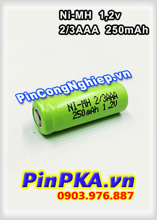 Pin Sạc Công Nghiệp-Pin Cell 1,2v Ni-MH 2/3AAA 250mAh
